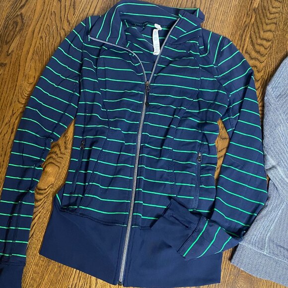 (2) Lulu Lemon Asana jacket and tweed top size 6 women's excellent condition - Picture 3 of 12